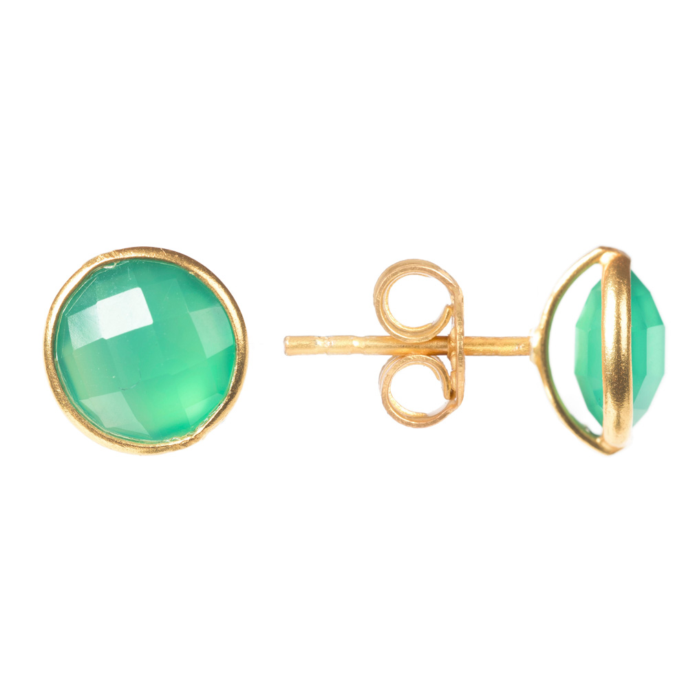 gemstone earrings vermeil