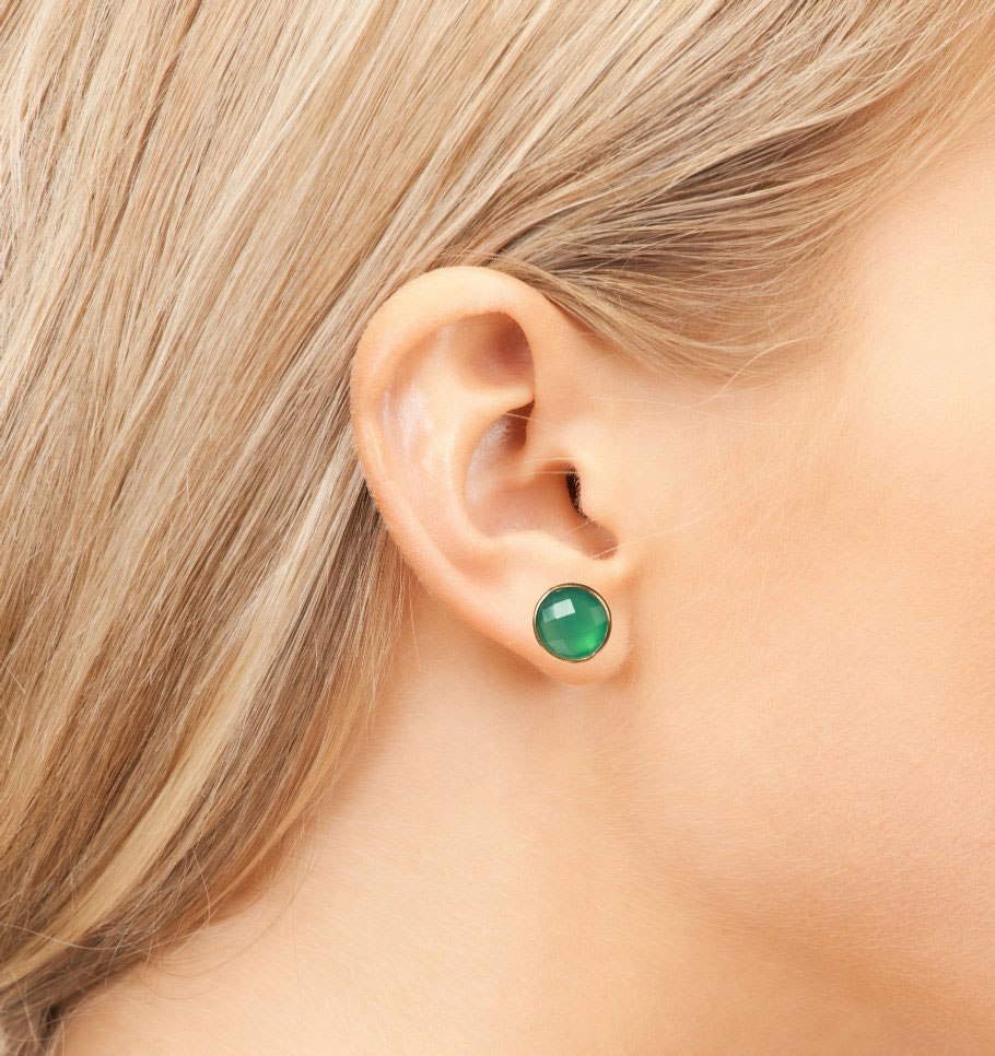 gemstone earrings vermeil