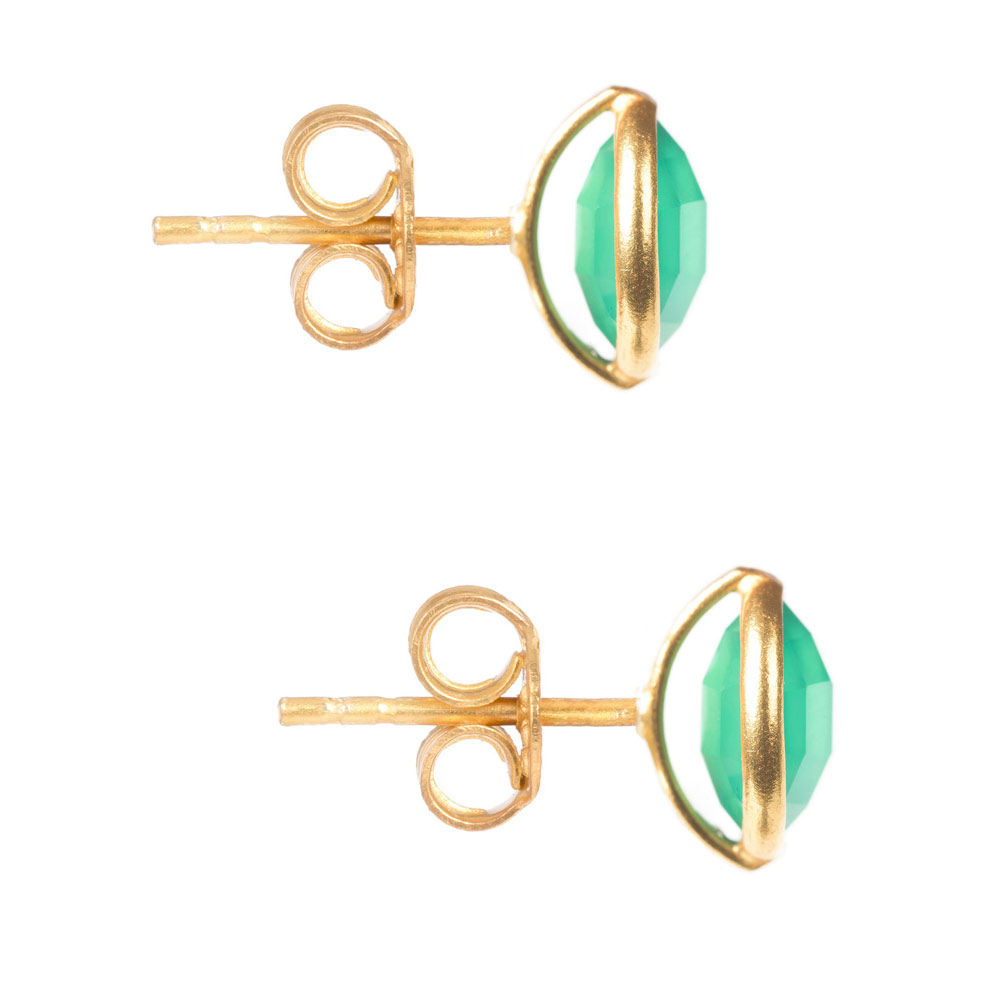 gemstone earrings vermeil