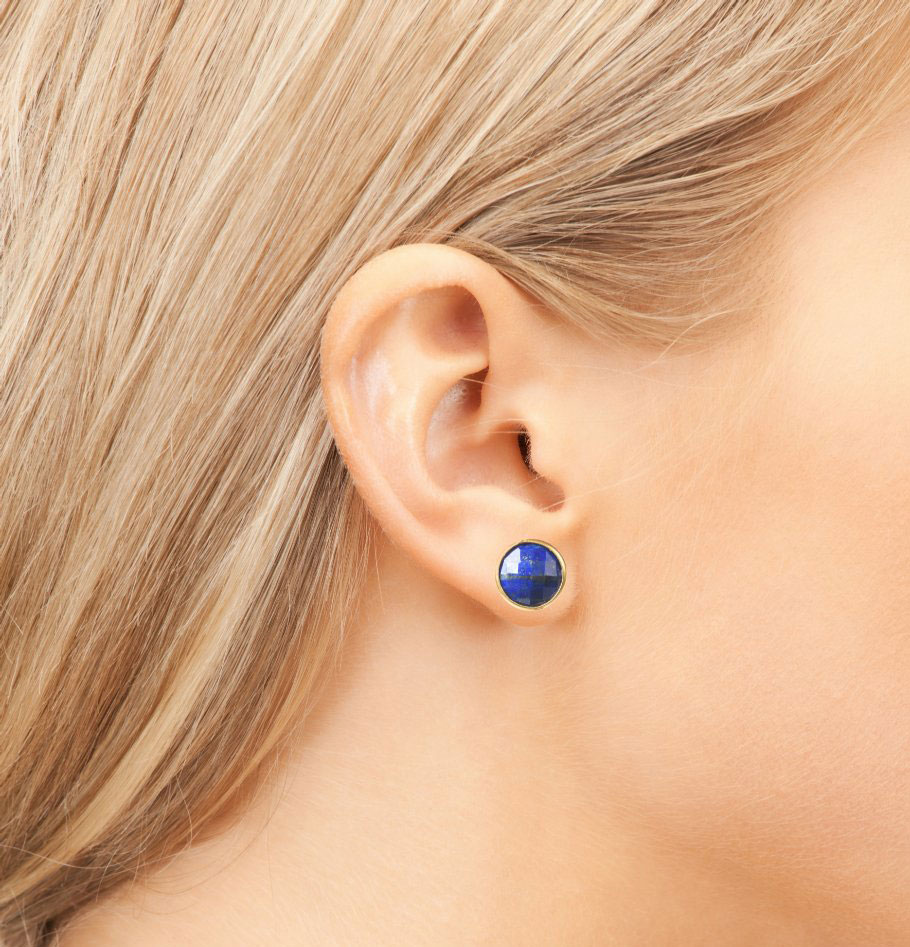 gemstone earrings vermeil
