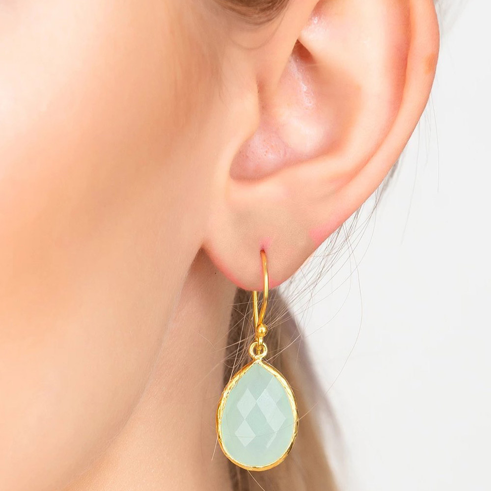 earrings gemstone vermeil