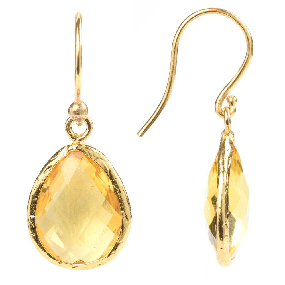 earrings gemstone vermeil