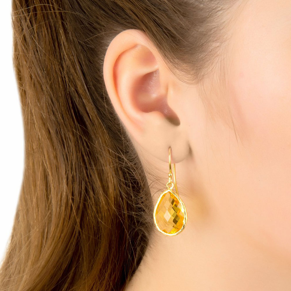 earrings gemstone vermeil