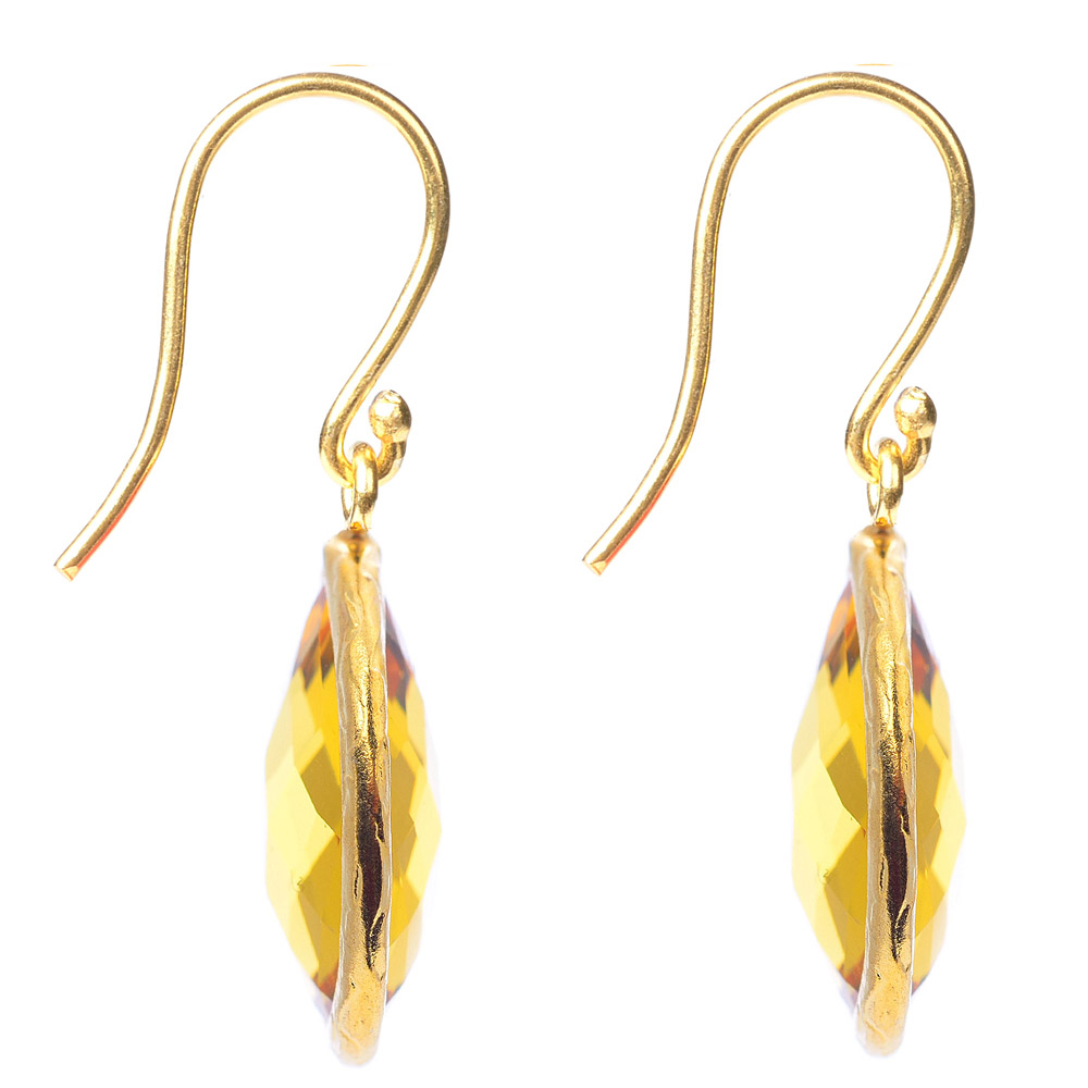 earrings gemstone vermeil