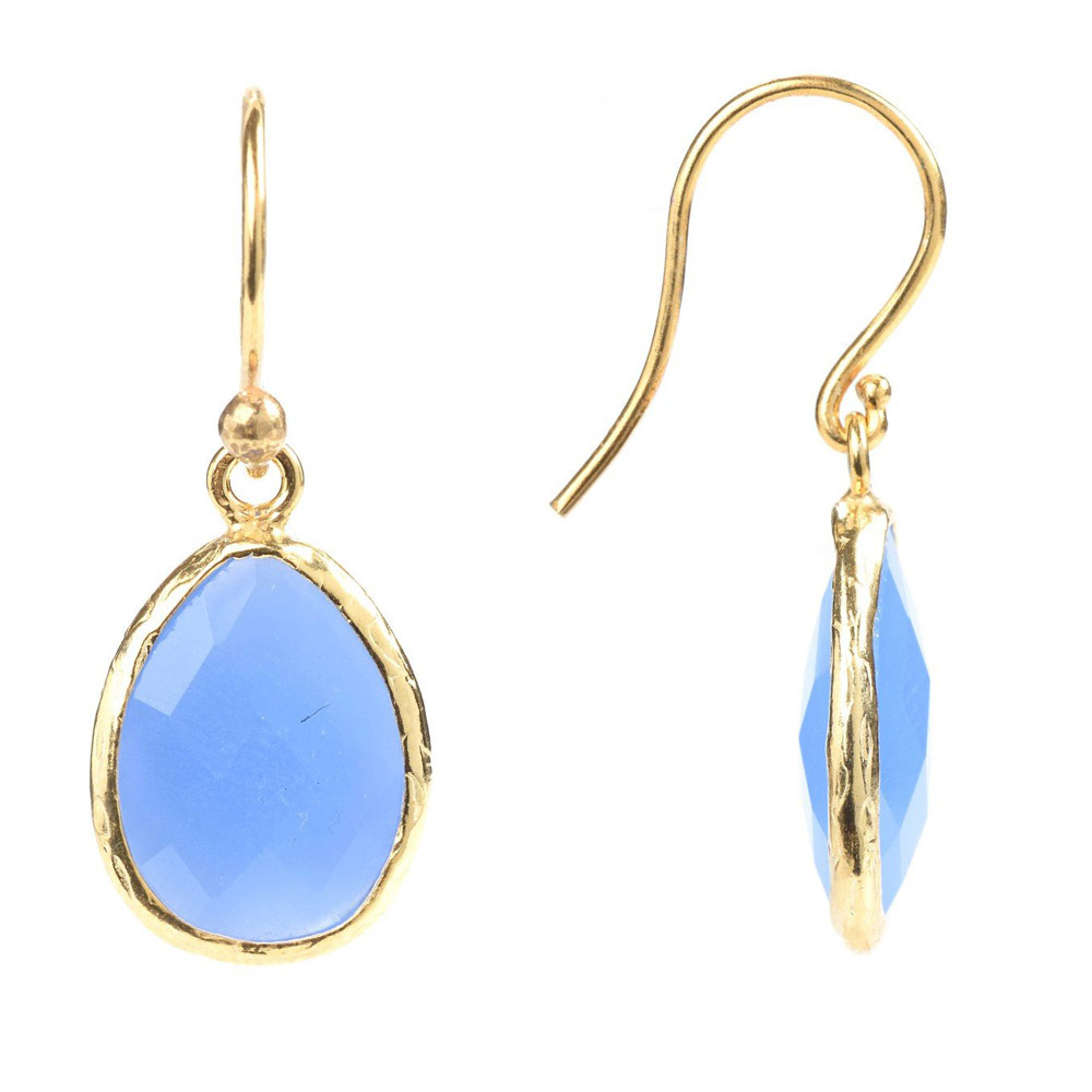 earrings vermeil gemstone