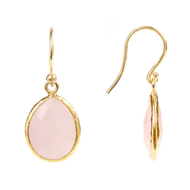 earrings vermeil gemstone