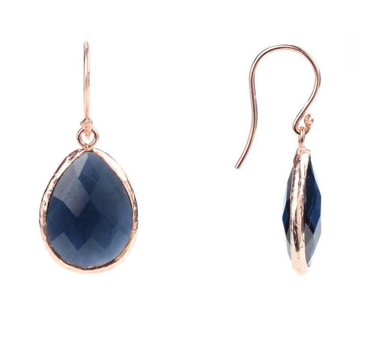 earrings vermeil gemstone