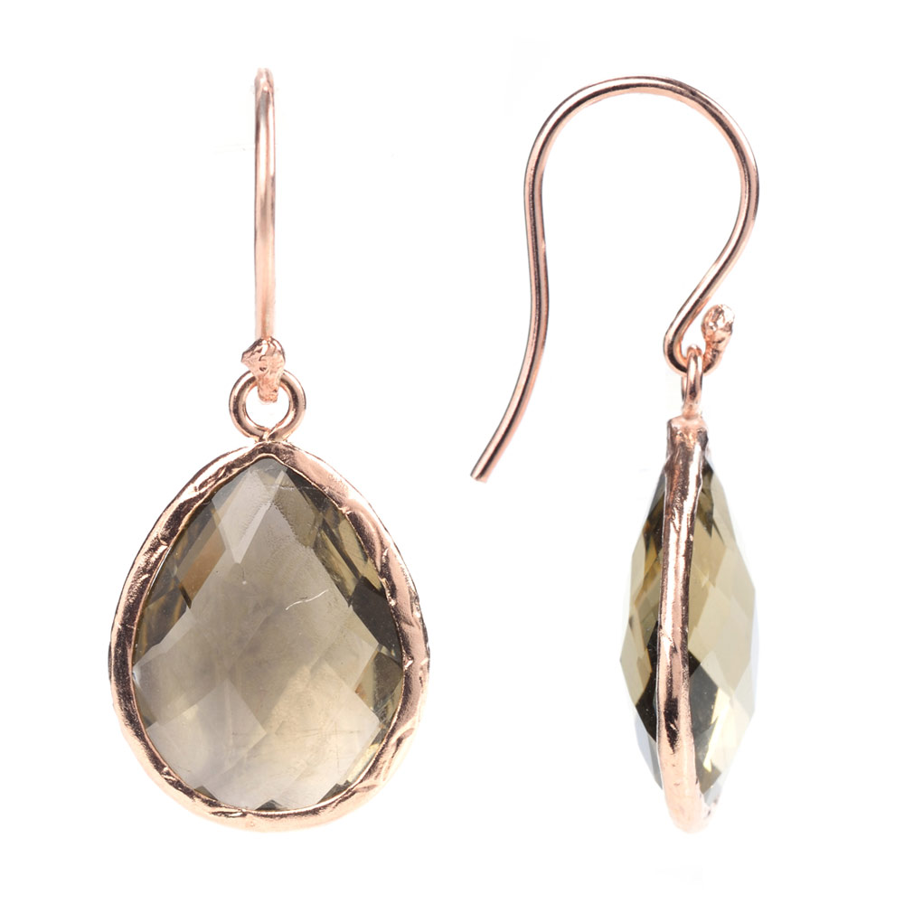 earrings gemstone vermeil