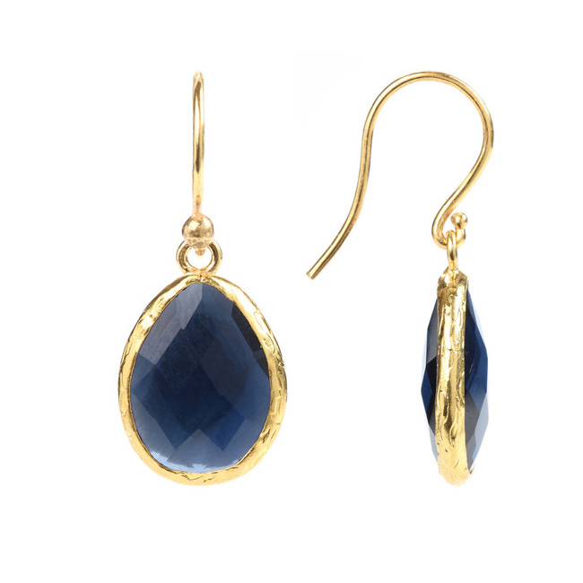 earrings vermeil gemstone