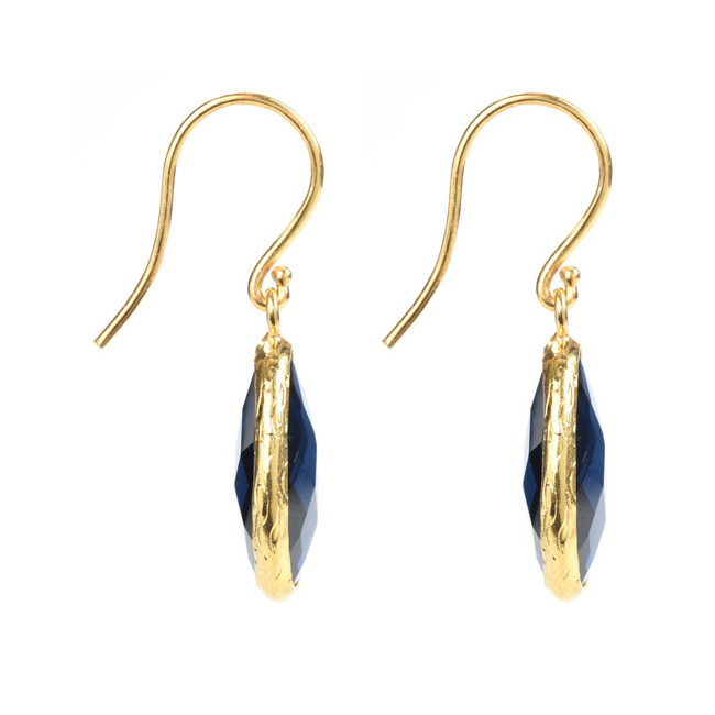 earrings vermeil gemstone