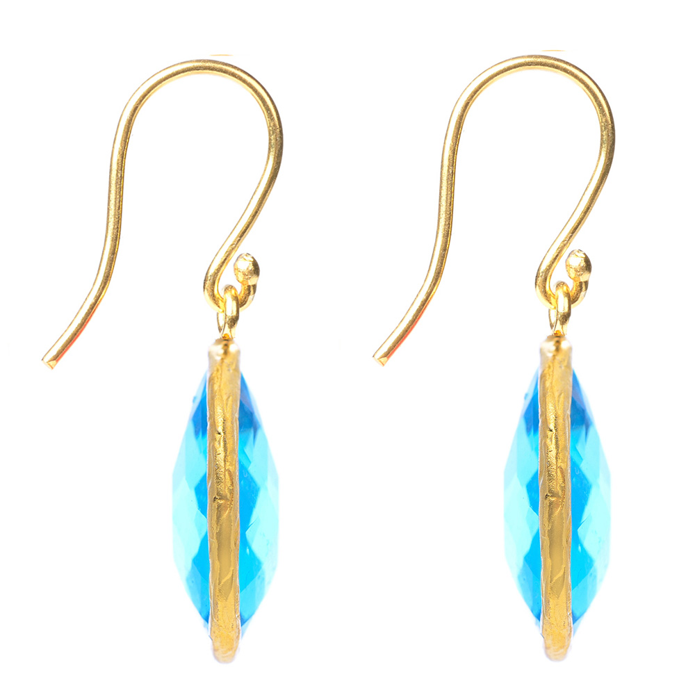 earrings vermeil gemstone