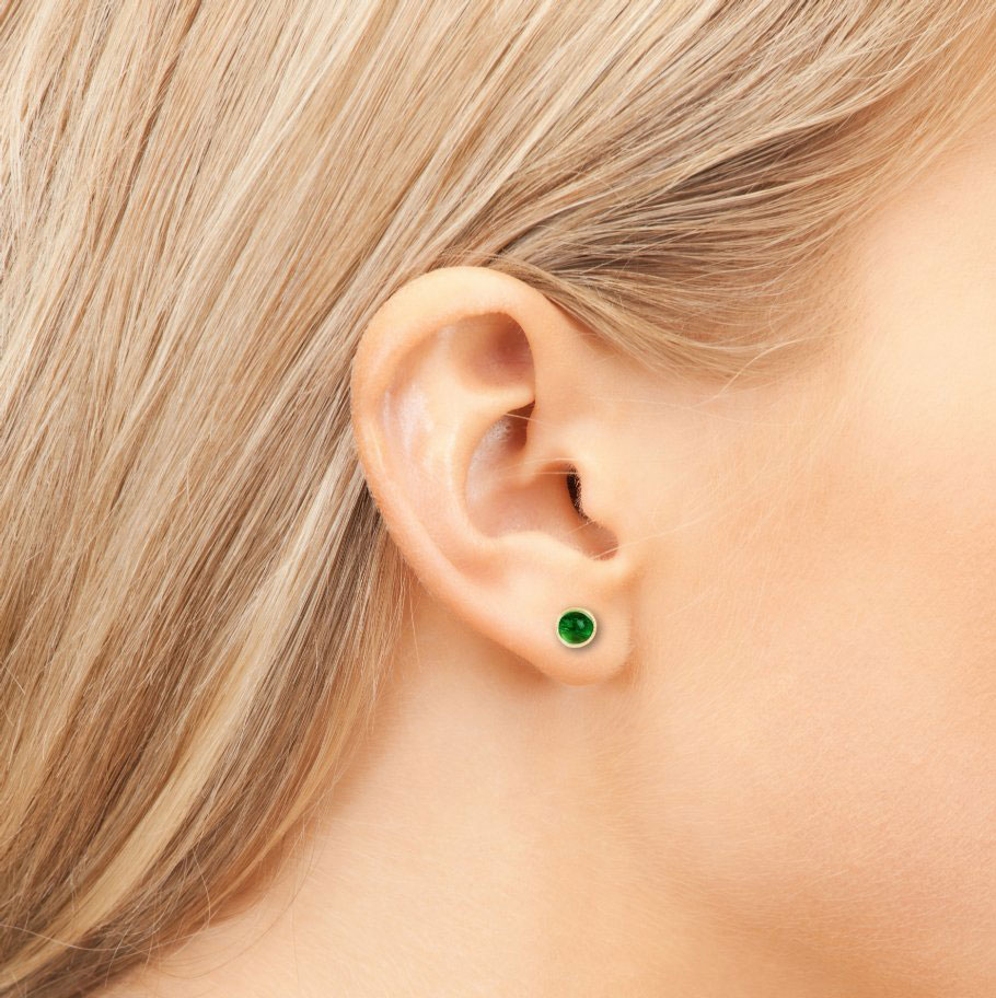 gemstone earrings vermeil